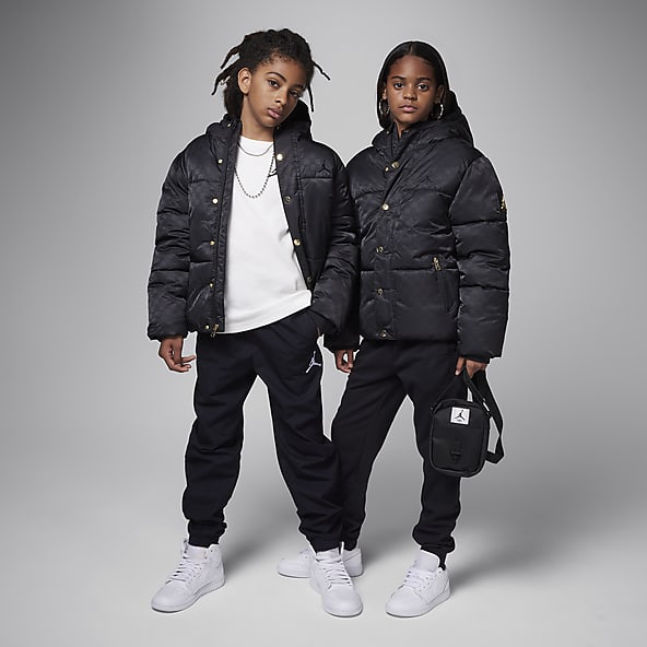 Boys black nike coat shop